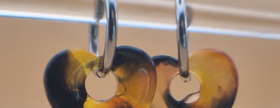 Amber tortoiseshell resin jewellery