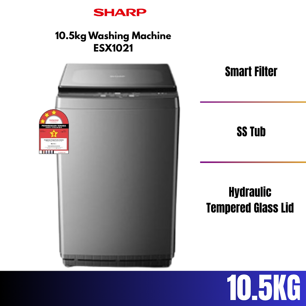 Thumbnail: Sharp Topload 7.5KG/8.5KG/9.5KG/10.5KG/12.5KG/15.5KG