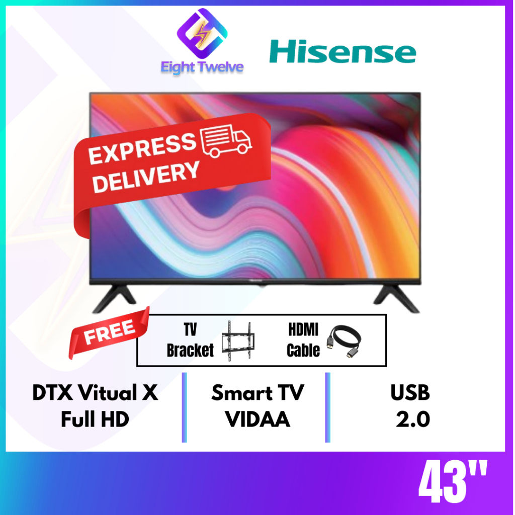 [Free Shipping] HISENSE 32A5200F DVB-T2 HD LED TV 32" | 43A4Q Smart VIDAA