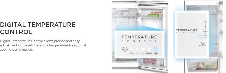 Thumbnail: Midea 280L Two Door Refrigerator MDRT346MTB28-MY