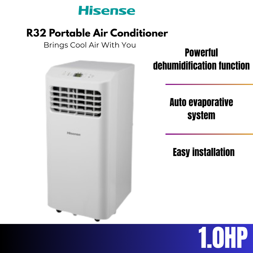 Hisense 1.0HP R32 Portable Air Conditioner AP09KVG (KVG)