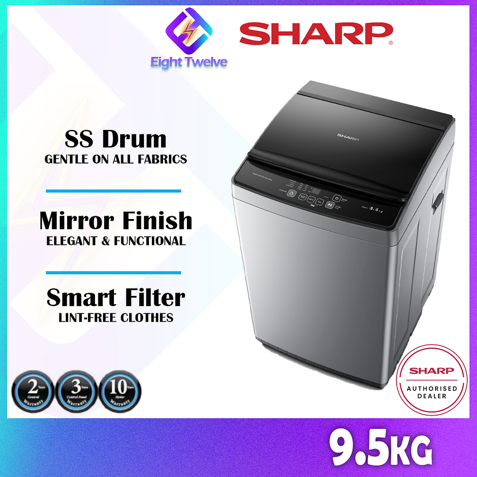 Thumbnail: [Free Shipping] Sharp 7.5KG~20KG Top Load Washing Machine