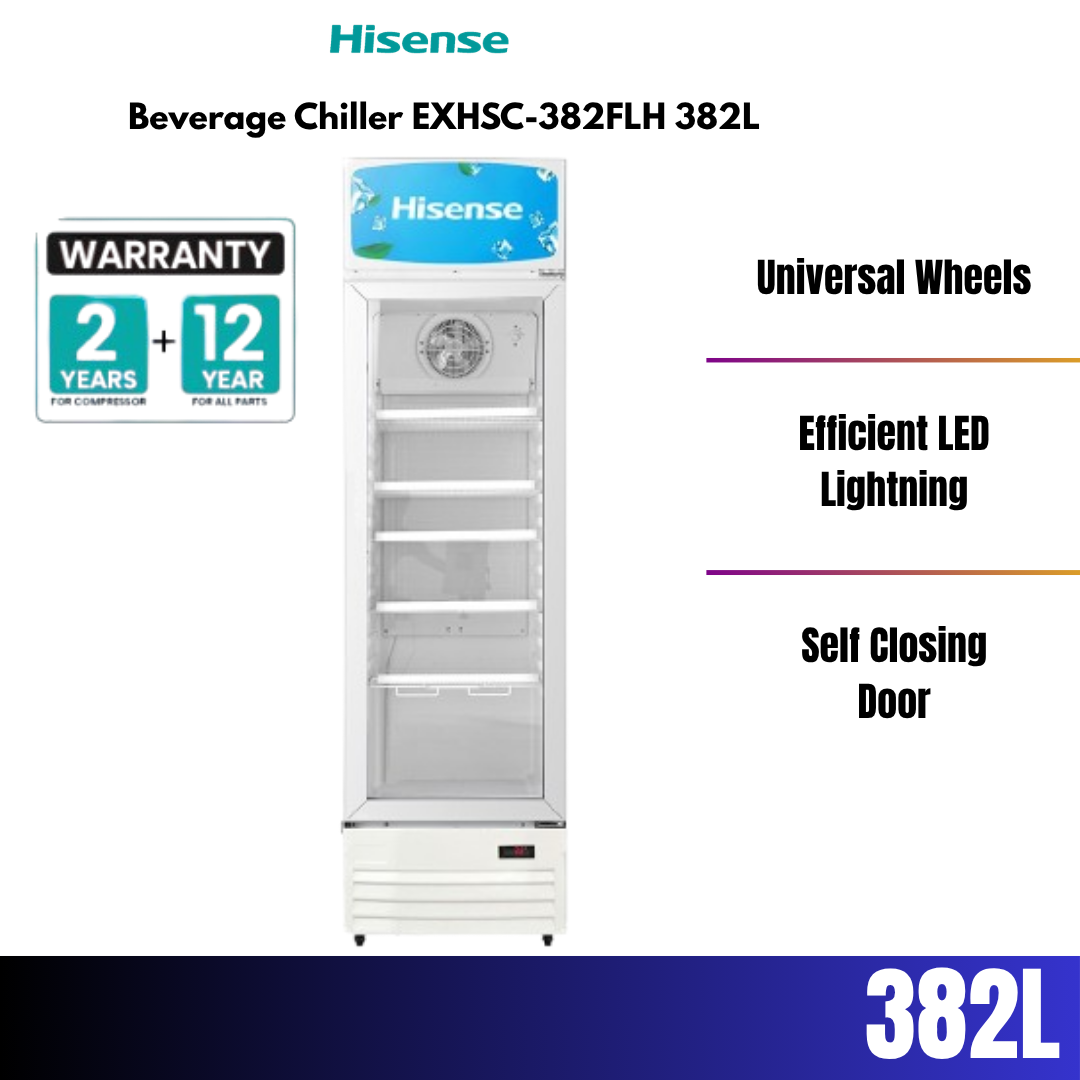 Hisense 382L Beverage Chiller EXHSC-382FLH