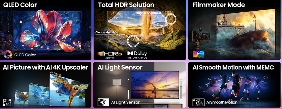 Thumbnail: [Free Shipping] HISENSE E6Q 43" 50" 55" 65" 75" 4K UHD AI TV | Dolby Vision