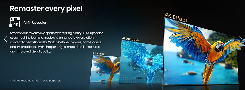 Thumbnail: [Free Shipping] HISENSE E6Q 43" 50" 55" 65" 75" 4K UHD AI TV | Dolby Vision