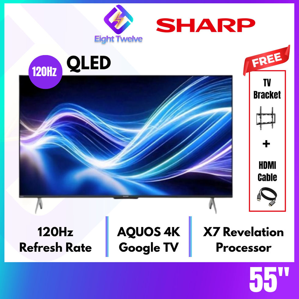 Thumbnail: [Free Shipping] Sharp QLED 55"/65"/75" 120Hz 4K Google TV