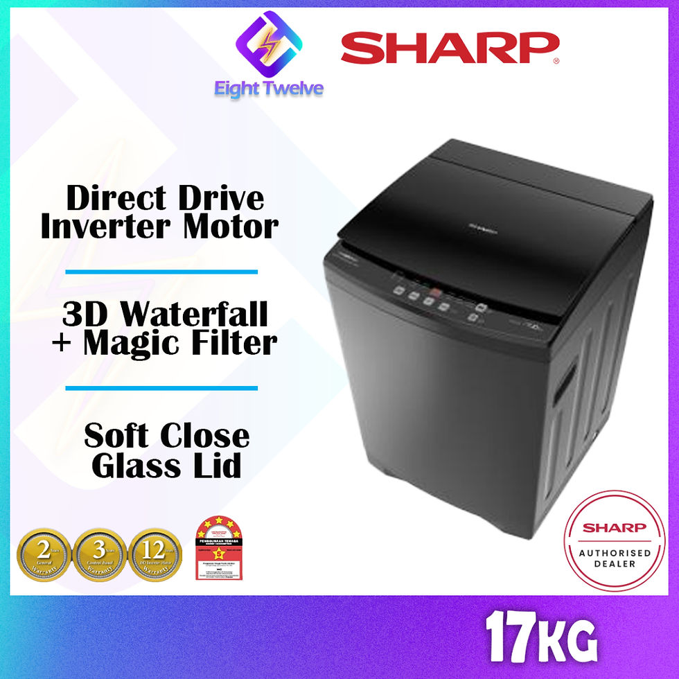 Thumbnail: [Free Shipping] Sharp 10KG~24KG Inverter Top Load
