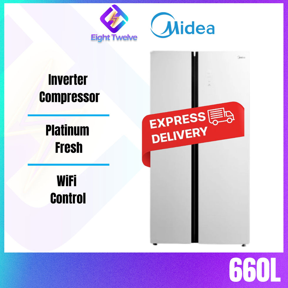 Thumbnail: [Free Shipping] MIDEA Side by Side Inverter Fridge 660L/730L
