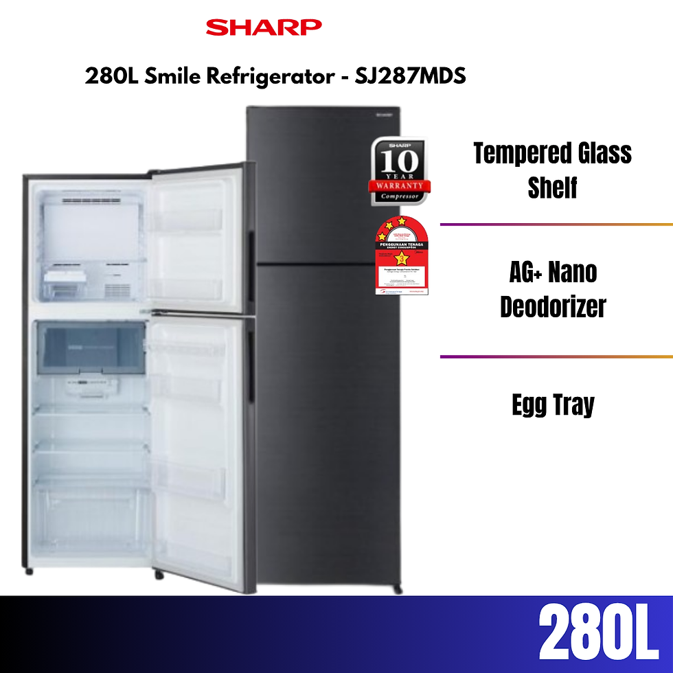 Thumbnail: Sharp Fridge 280L/320L Smile Refrigerator AG+