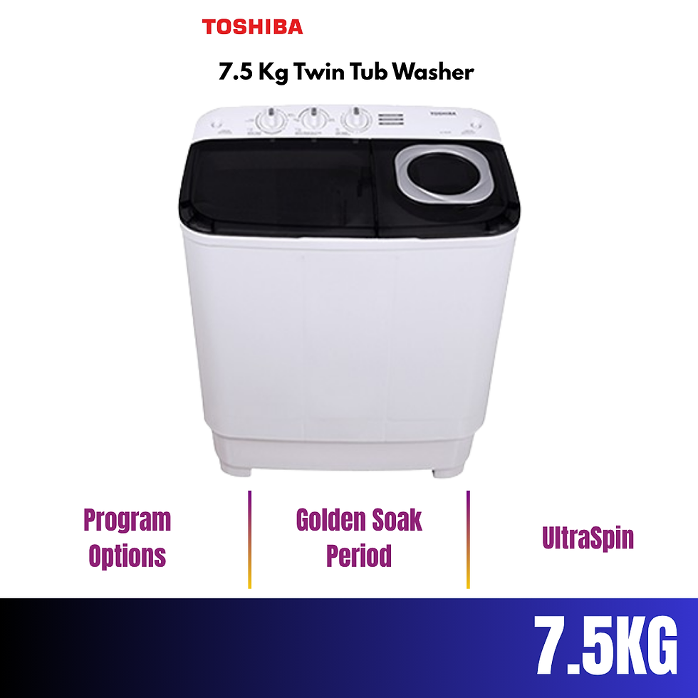 Thumbnail: Toshiba Semi Auto 7.5KG/8.5KG/10KG/11KG/13KG Twin Tub Washer