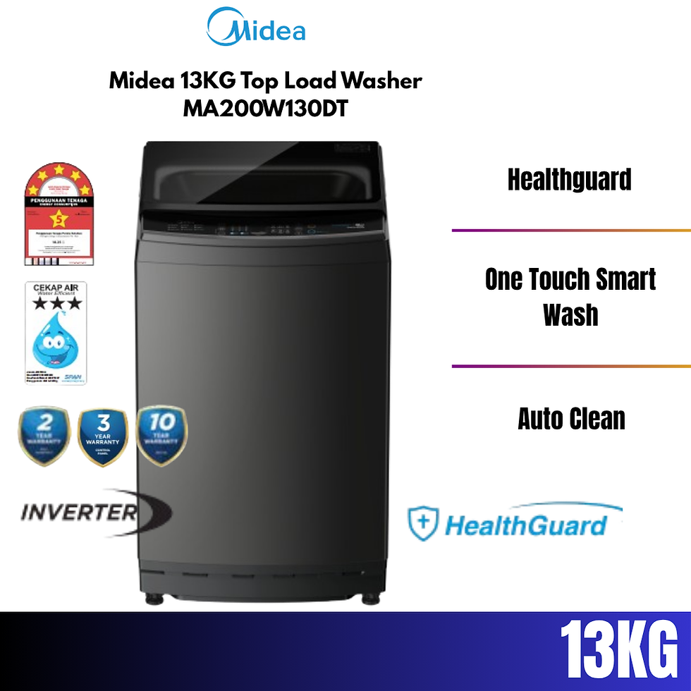 Thumbnail: Midea 5 Star Inverter 11KG/13KG/15KG/17KG Top Load Washer DD Mot