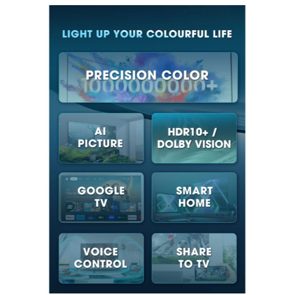 Thumbnail: [Free Shipping] HISENSE E7Q QLED TV Dolby Vision Atmos Television