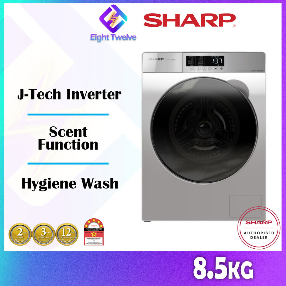 Thumbnail: [Free Shipping] Sharp Inverter Washer Dryer 8.5KG/10.5KG