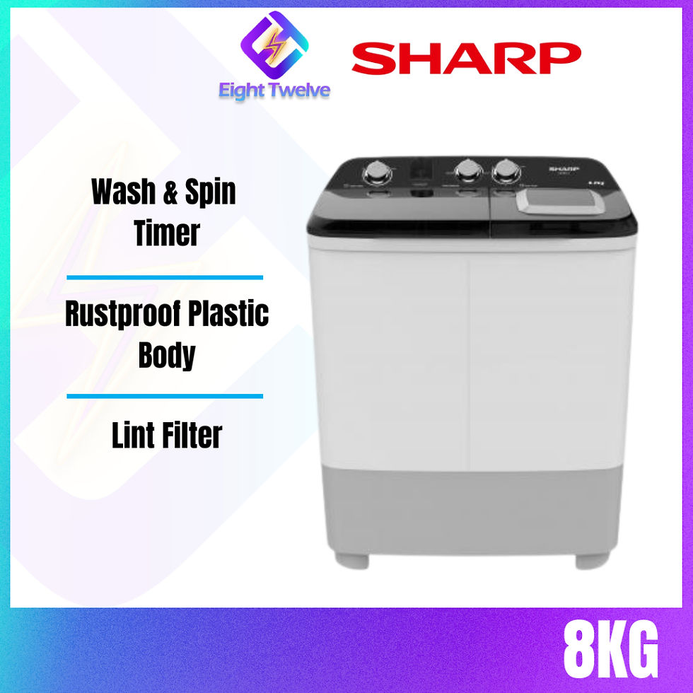 Thumbnail: [Free Shipping] SHARP Semi-Auto 7KG - 15KG Washing Machine