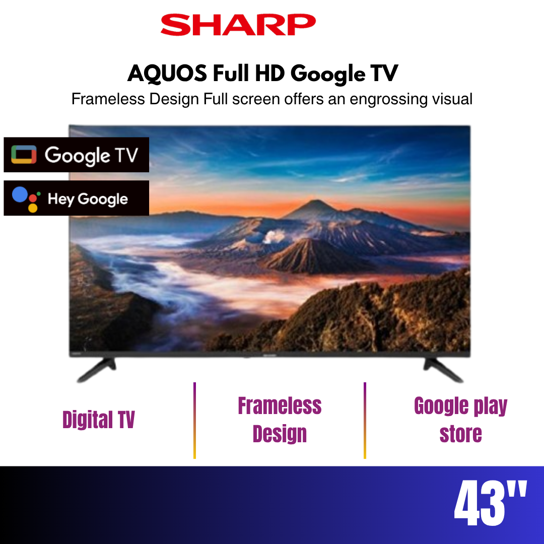 SHARP AQUOS Full HD Google TV 32"/43" Digital TV