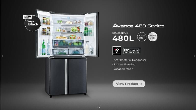 Thumbnail: Sharp 480L Avance Refrigerator SJF489GK