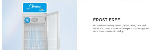 Thumbnail: Midea 418L Inverter Black Showcase Refrigerator MDRZ562FGG30