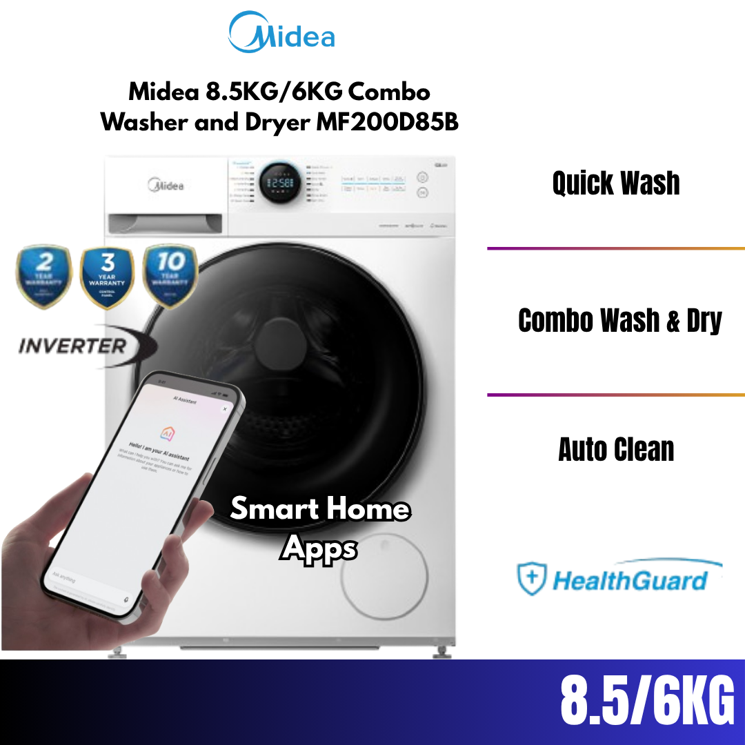 Midea 8.5KG/6KG Combo Washer and Dryer MF200D85B