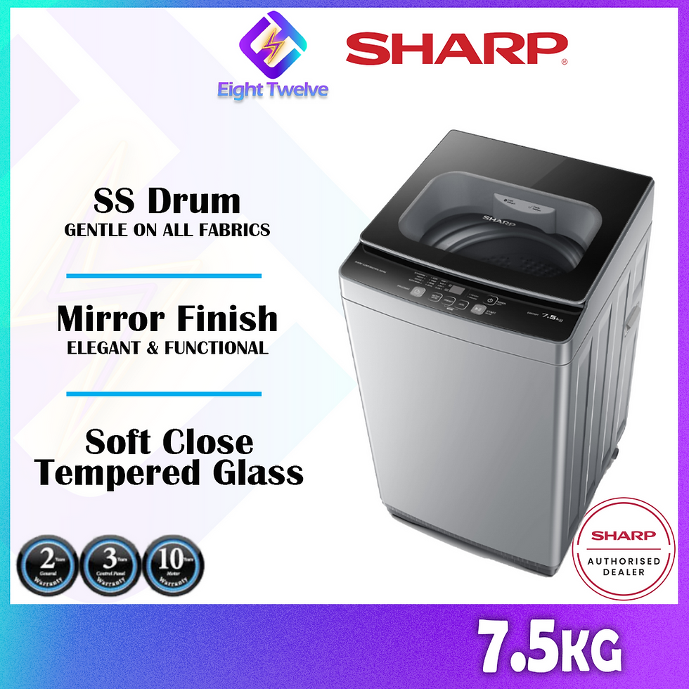 Thumbnail: [Free Shipping] Sharp 7.5KG~20KG Top Load Washing Machine