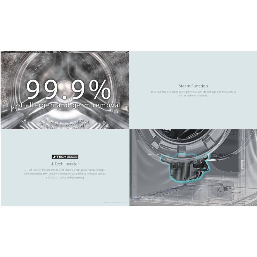Thumbnail: [Free Shipping] Sharp Inverter Washer Dryer 8.5KG/10.5KG