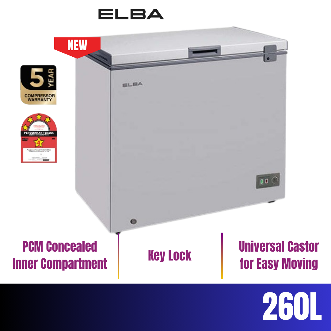 Elba Chest Freezer 130L/190L/260L Chest Freezer