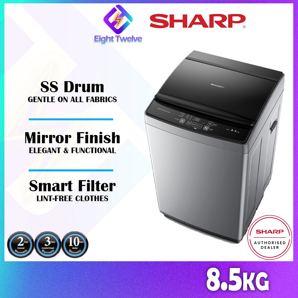 Thumbnail: [Free Shipping] Sharp 7.5KG~20KG Top Load Washing Machine