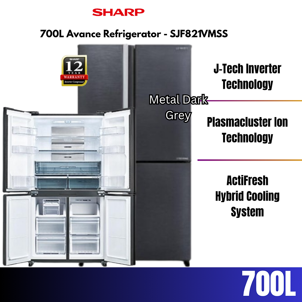 Thumbnail: Sharp 700L Avance Refrigerator SJF821VMSS