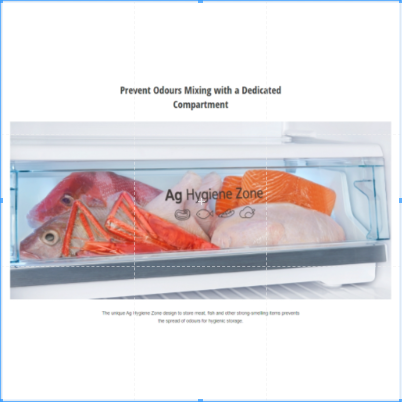 Thumbnail: [Free Shipping] PANASONIC AI ECONAVI Refrigerator 325L Inverter 2 Door Fridge