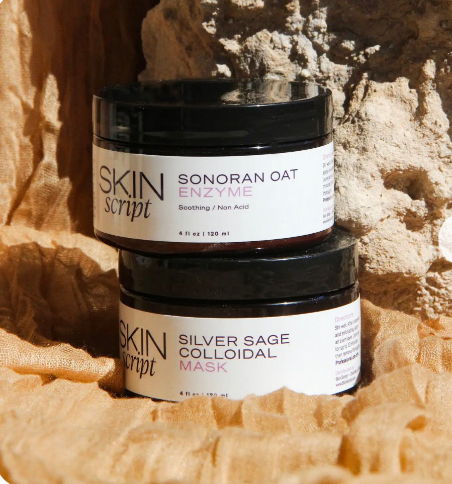 Skin Script Sonoran Oat & Silver Sage Facial Kit