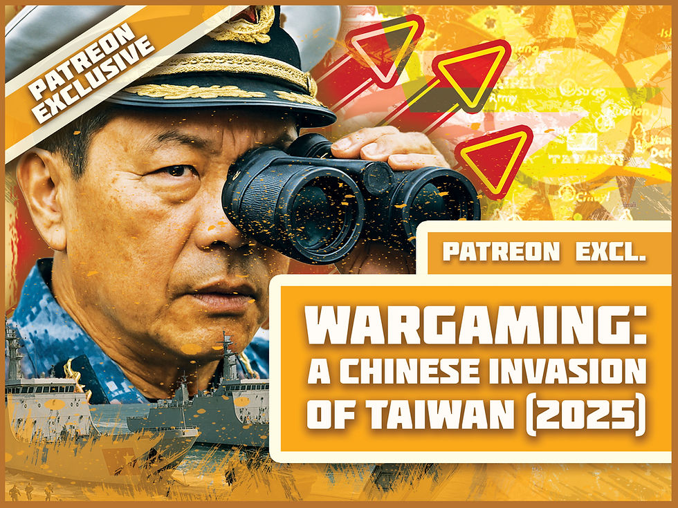 Wargaming: A Chinese Invasion of Taiwan (2025 Update) - (Patreon Exclusive)