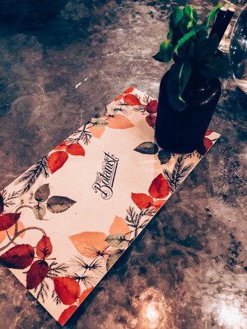 The Botanist Autumn Menu