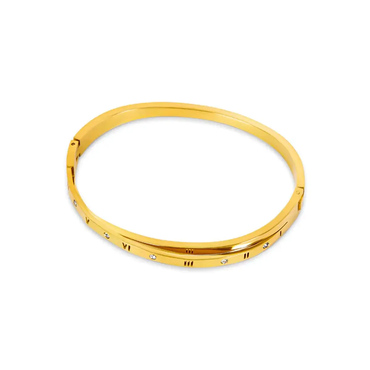 BRACELETE ALGARISMO ROMANO OURO