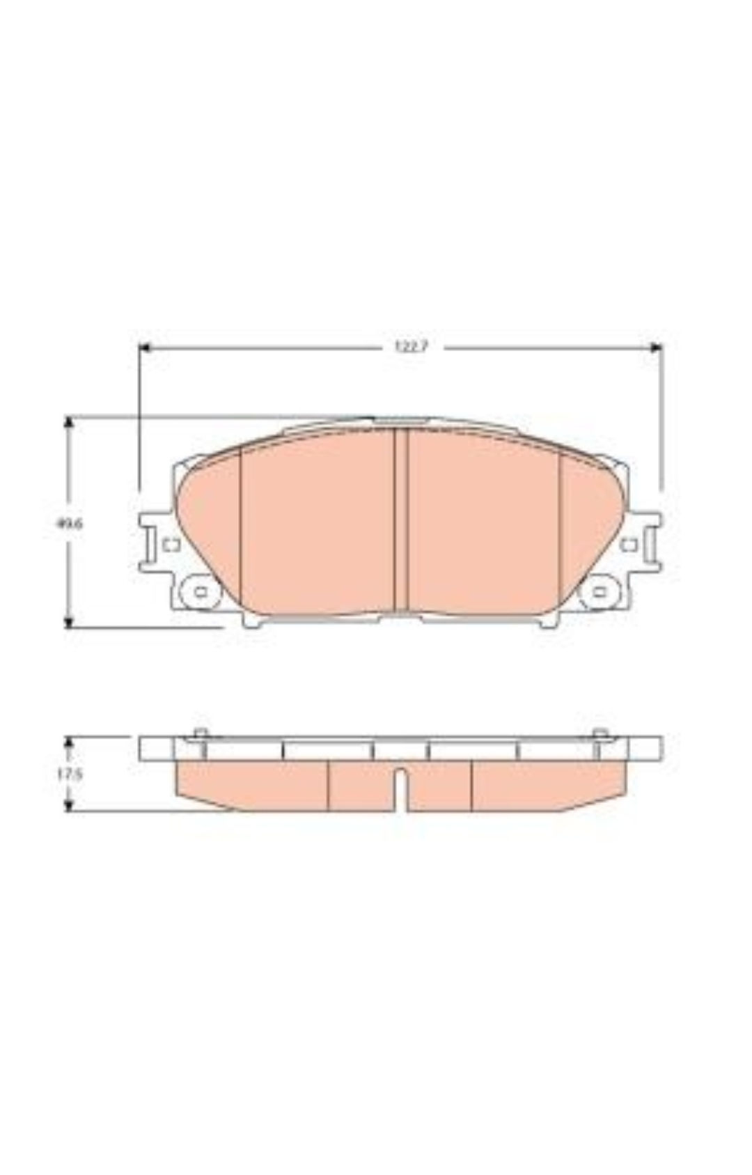 TRW Bremsbelagsatz GDB3459