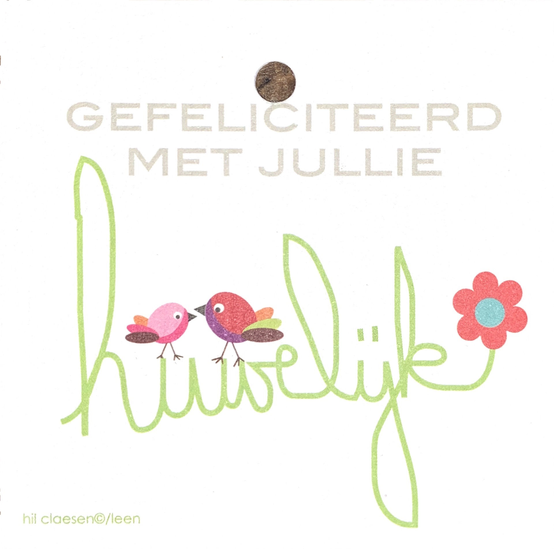 Gefeliciteerd met jullie huwelijk!