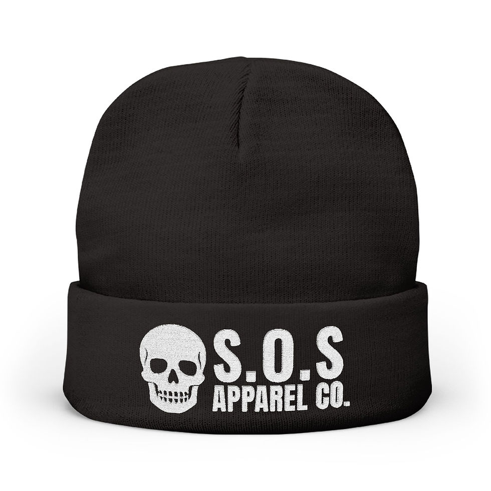 S.O.S Beenie Black