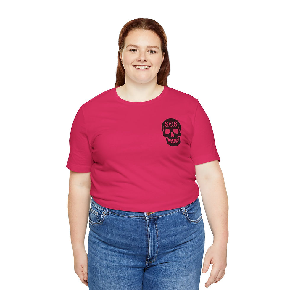 S.O.S Woman's Tee- Strength in Color (Core Drop) Pink