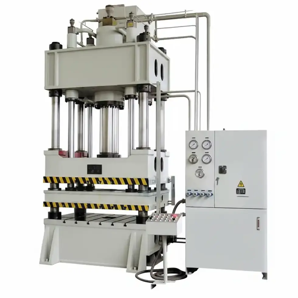 Hydraulic double action deep draw press