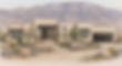Modern new custom home builder construction house rendering design with xeriscaped landscaping and mountain backdrop, featuring large windows, a oversized two-car garage , in rio rancho new mexico
