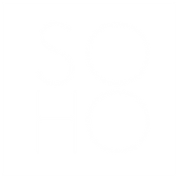 SoHo Logotipo en Blanco