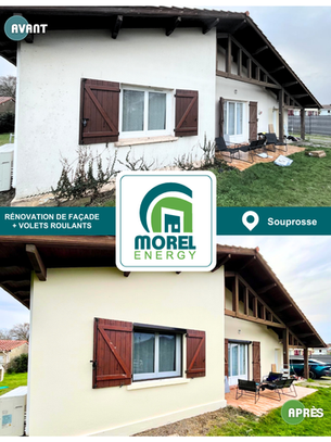 Rénovation de façade à Souprosse Morel Energy