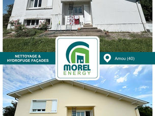 Rénovation de façade à Amou Morel Energy