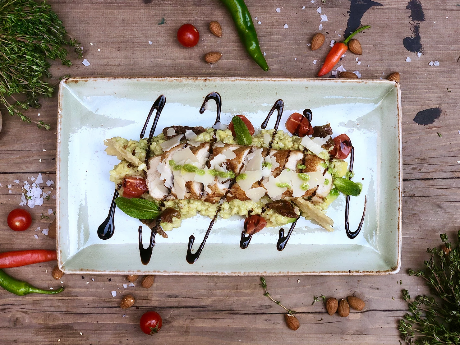 Chicken Avocado Risotto