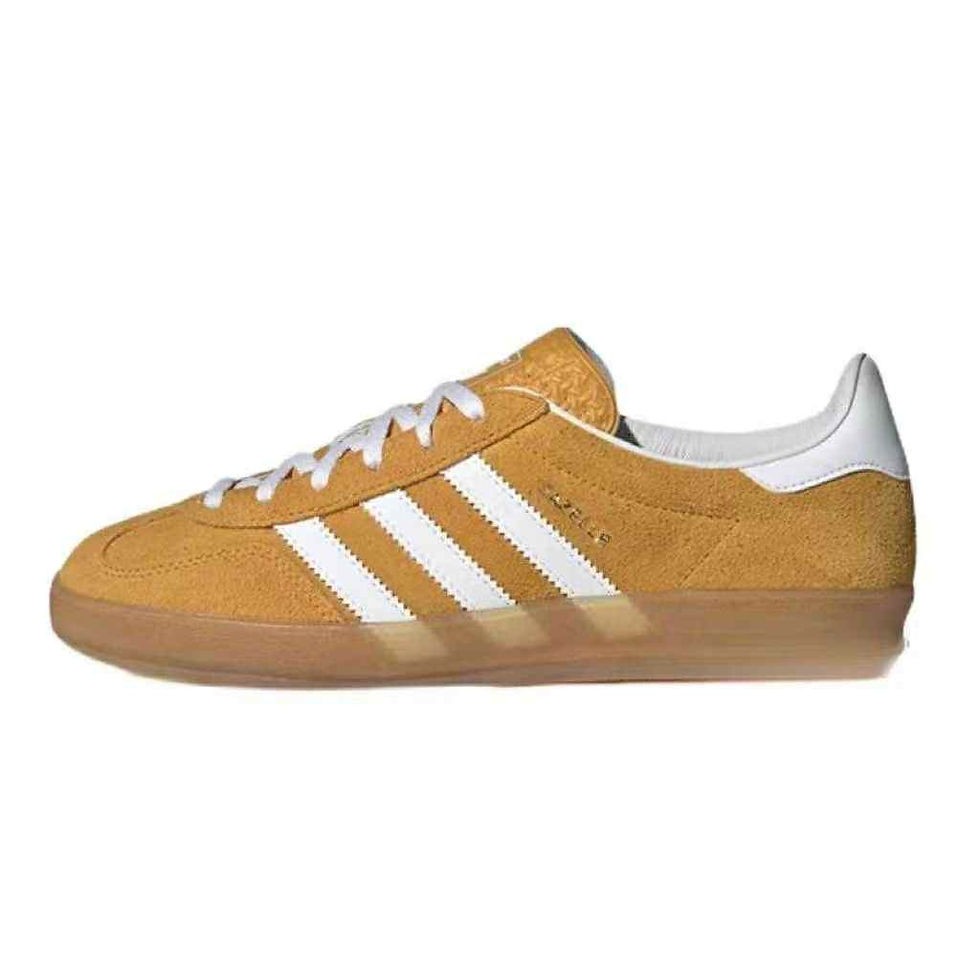 Thumbnail: “Adidas Gazelle Indoor Brown White Sneakers – Retro Suede Lifestyle Shoes with Gum Sole”