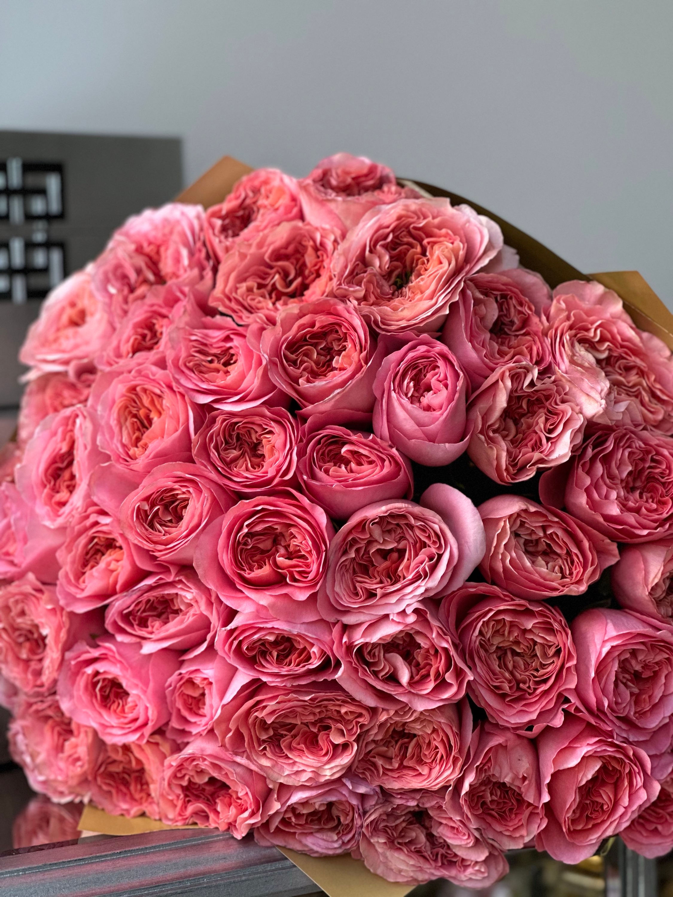Luxury Pink Garden Roses 