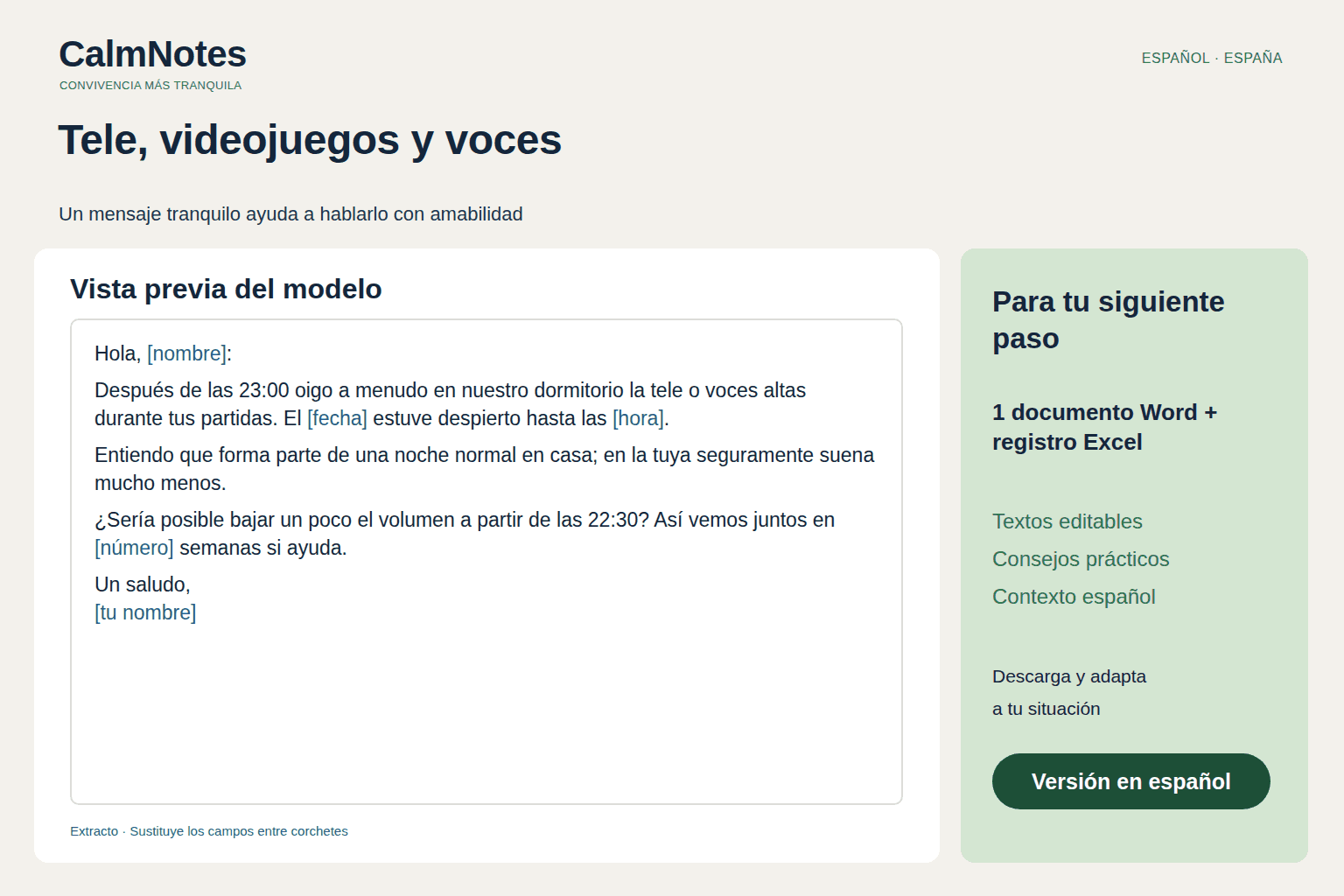 Tele, videojuegos y voces altas por la noche — Paquete