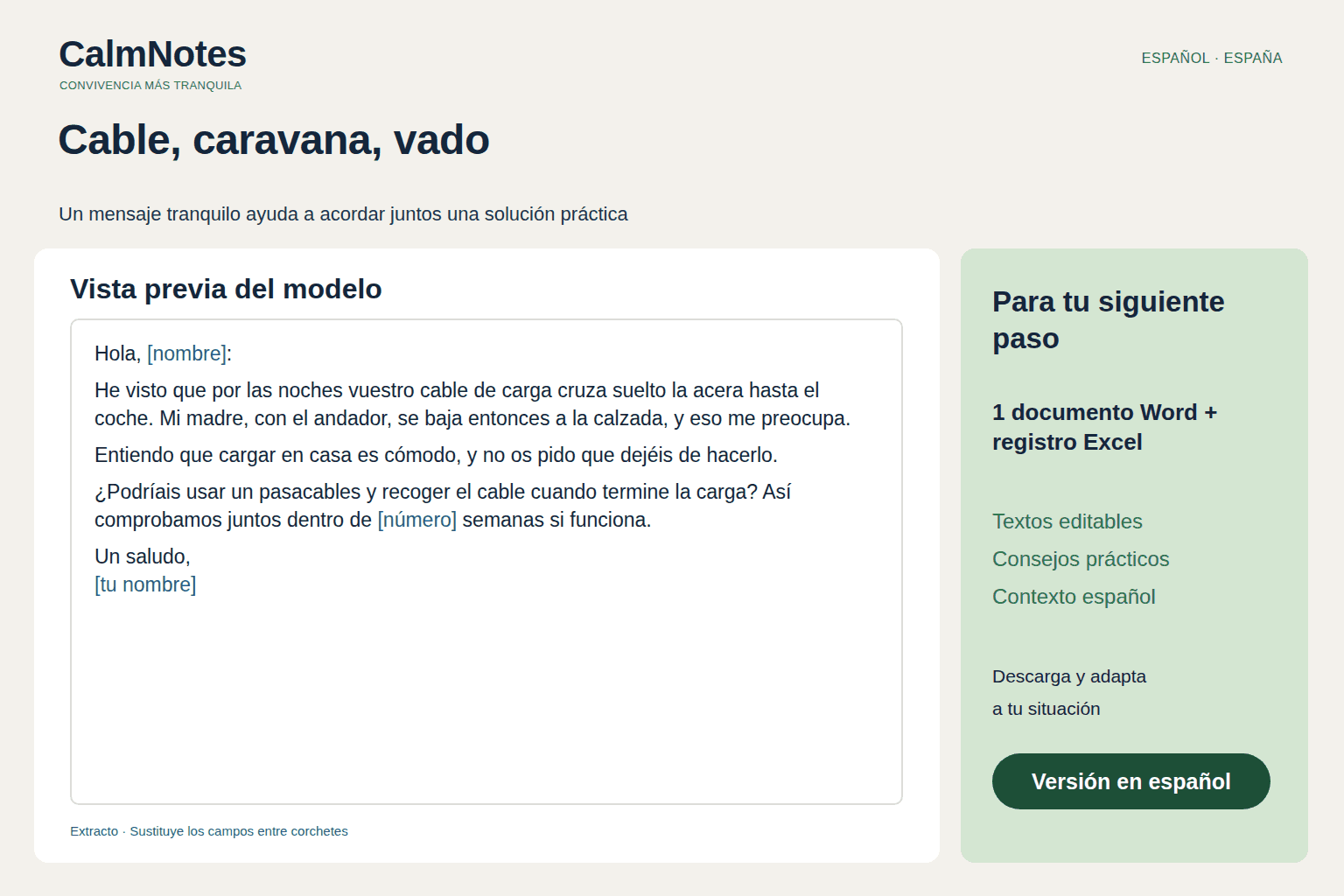 Cable de carga, caravana o vado bloqueado — Paquete
