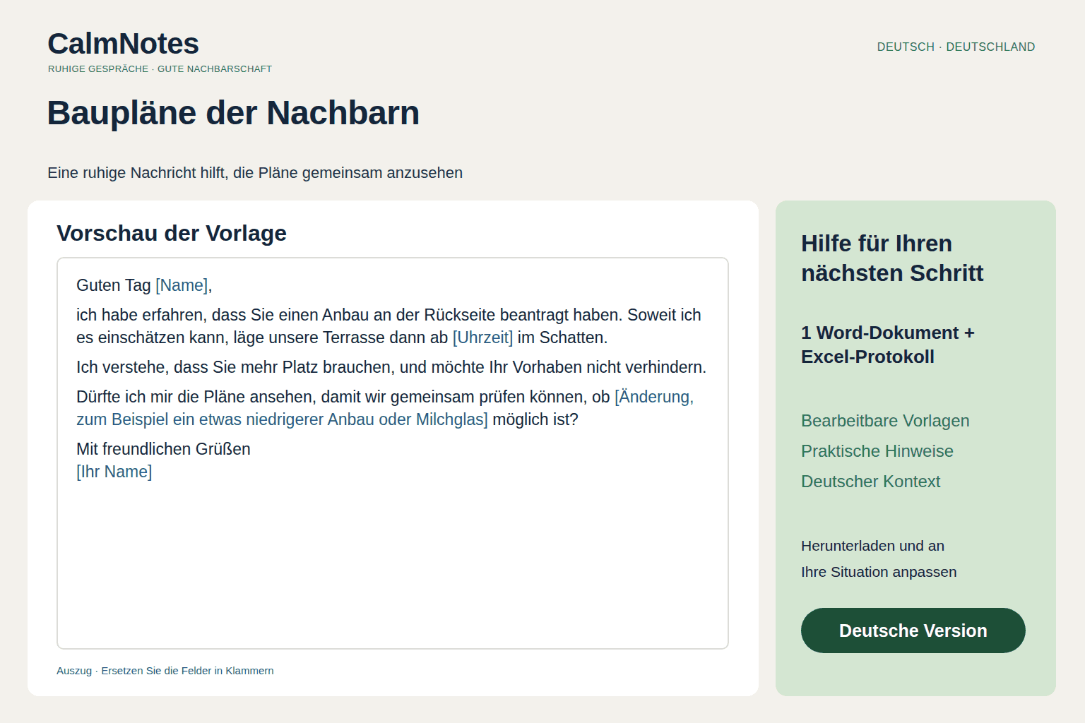 Baupläne der Nachbarn – Paket