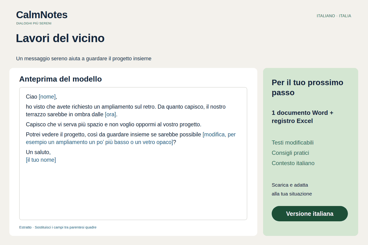 Lavori in progetto dal vicino — Pacchetto