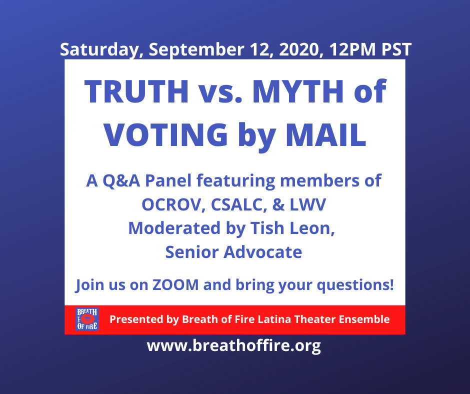 Truth vs. Myth of Voting by Mail, Sat Sept 8 @ 12pm PST