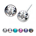 Threadless Bezel Set Crystals